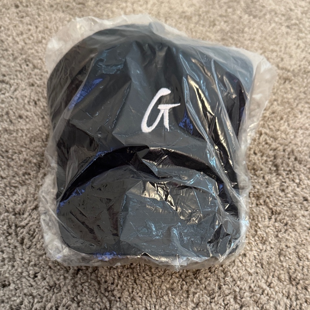 Black Cap with White Logo